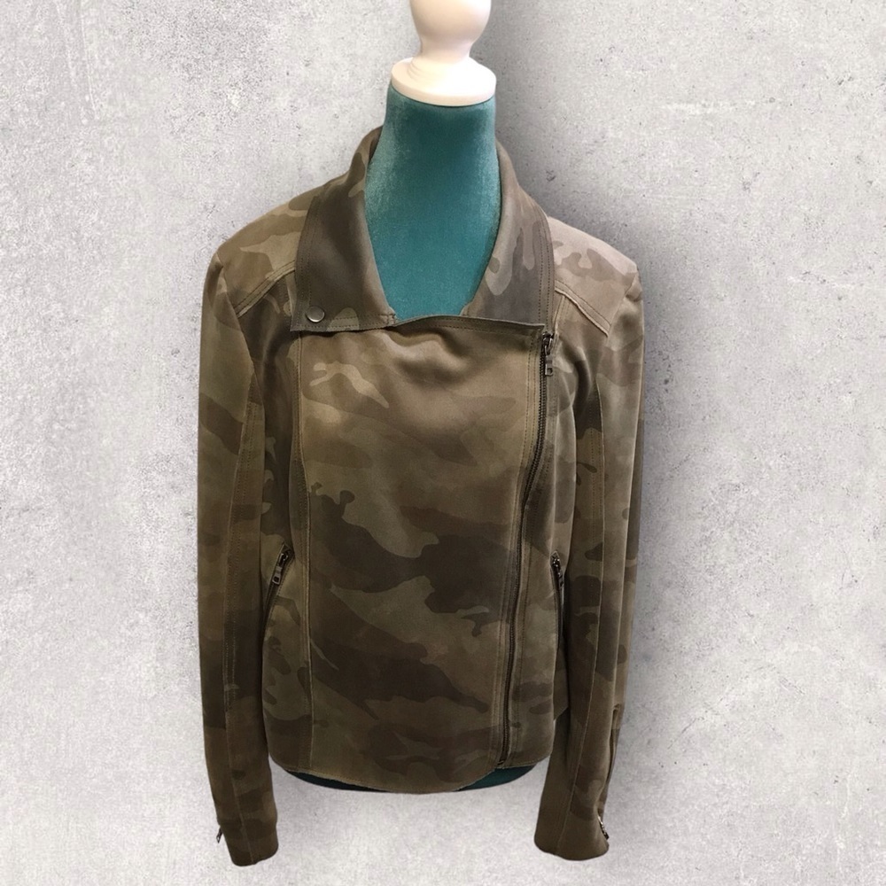 Merrakech camo sueded moto style jacket - Picture 1 of 2